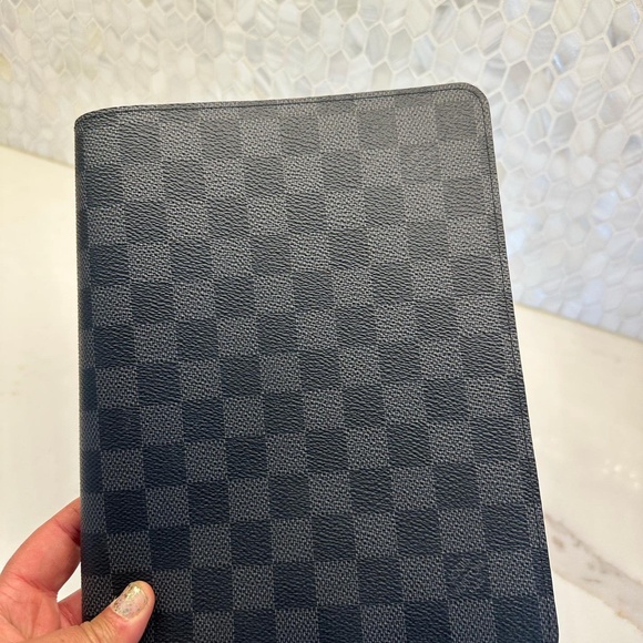 Louis Vuitton Damier Graphite agenda bureau notebook cover - Picture 1 of 3